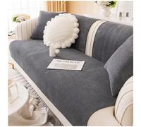 Axroad Mall Sofa Slipcover Corner 1/2/3/4 Seater Cover, Universal Non Slip L Shape Couch Cover Corn Fleece Fabric Furniture Protector Sofa Cover for Living Room (Dark Grey, 90 * 180cm)