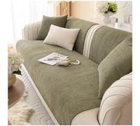 Axroad Mall Sofa Slipcover Corner 1/2/3/4 Seater Cover, Universal Non Slip L Shape Couch Cover Corn Fleece Fabric Furniture Protector Sofa Cover for Living Room (Green, 110 * 240cm)