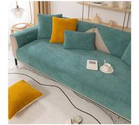 Axroad Mall Super Soft Sofa Slipcover Corner 1/2/3/4 Seater Cover, Universal Non Slip L Shape Couch Cushion Cover Warm Sherpa Fabric Furniture Protector Sofa Cover for Living Room (Green, 70 * 210cm)