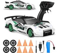 Axrye RC Drift Car, 1:24 Remote Control Car 15KM/H 4WD High Speed RC Cars with LED Light Two Batteries, Extra Drifting Tires Mini Drift Racing Sport Toy Fast Cars Gift for Adults Boys Girls Kid