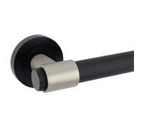 AXS Hardware Axs Dakota Knurled Door Handles On Rose - Pair - Black