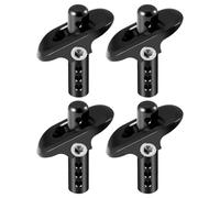 AXspeed 1 Set Front & Rear Body Post Mount Aluminium Upgrade Parts for 1:8 ARRMA VENDETTA 3S RC Car(Black)