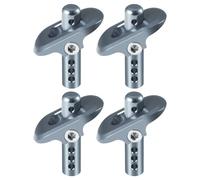 AXspeed 1 Set Front & Rear Body Post Mount Aluminium Upgrade Parts for 1:8 ARRMA VENDETTA 3S RC Car(Titanium)
