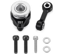 AXspeed 25T Servo Horn Arm with Steering Linkage Rod for Arrma 1/18 Granite Grom Typhon Grom & 1/14 Mini Mojave Grom 2S RC Car