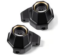 AXspeed 2PCS Brass Front Steering Knuckle Carrier Blocks Heavy Weight Upgrade for 1/30 Axial SCX30 RC Crawler Car