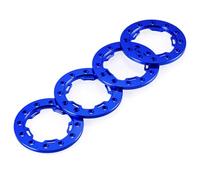 AXspeed 4pcs 1.5inches Beadlock Ring Set Replacement Wheel Ring for Compatible with 1:10 1:18 Axial SCX10 UTB18 D90 TF2 CC01 1.55 Inch Rims (Blue)