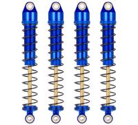 AXspeed 4pcs RC Shocks Absorber Titanium-Plated Suspension Shock Dampers for 1/10 Axial Scx10 Wraith D90 D110 RC Crawler Car (Blue, 100mm)