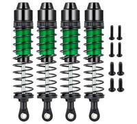 AXspeed 4pcs RC Shocks Aluminium Shock Absorber Front & Rear Suspension Dampers for Tamiya Lunch Box 1/12 RC Truck(Green)