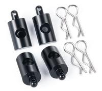 AXspeed 4pcs/Set Aluminum Body Mount Posts with Clips for 1/12 Tamiya Lunch Box RC Upgrade Parts