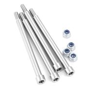 AXspeed 4pcs Suspension Arm Pin Stainless Steel Hinge Pin for 1/5 TRX X-MAXX XMAXX RC Truck