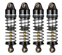 AXspeed Aluminium Shocks Kits 4pcs Front Rear Shock Suspension Damper for 1:18 ARRMA GRANITE GROM RC Car(Black & Silver)