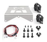 AXspeed Aluminum Front Bumper With LED Light For Tamiya CW-01 Lunch Box 58547 58499 58557 1/12 1/10 RC Truck