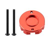 AXspeed Aluminum Motor Cover Protective Cap Upgrade for 1/12 Tamiya Lunch Box RC Car(Red)