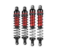 AXspeed Aluminum RC Shocks Front & Rear Suspension Shock Absorber Damper for 1:10 ARRMA Big Rock 3S (Black & Red)