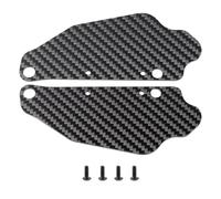 AXspeed Carbon Fiber Rear Mudguards Fender Flares Mud Flaps for 1/7 ARRMA MOJAVE 6S EXB