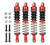 AXspeed Front Rear Shock Absorber Suspension Damper Kits for 1/10 Tamiya Wild One RC Car (Red)