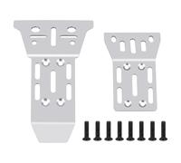 AXspeed Front & Rear Skid Plates Stainless Steel Chassis Armor Axle Protector Guard for 1:14 ARRMA Mojave GROM RC Car
