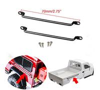 AXspeed Simulation Car Railing Metal Handrail for 1:10 RC Rock Climning Car Killerbody Toyota LC70 TRX-4 Shell Pack of 2 (Style A -70mm)