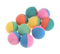 AXSWER 10 Pcs Cat Balls Soft Foam Elastic Latex Chew Ball Toy for Puppy Kitten Dogs Colorful Pet Toy