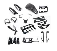 AXTAZS Auto Interior Styling Compatible with Subaru for Impreza XV 2018 2019 2020-2022 Window Lift Button Switch Cover Gear Shift Panel Knob Door Handle(Style12)