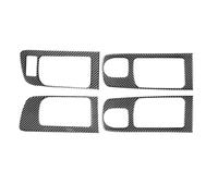 AXTAZS Auto Interior Styling Compatible with Toyota for Tundra 2014 2015 2016 2017 2018 2019 2020 2021 4Pca Car Inner Handle Frame Trim Right-Hand Drive Only(Black)