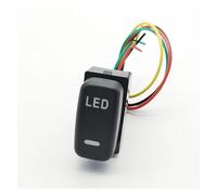 AXTGBHL 1Pc Fit For Mitsubishi Pajero V73 V93 Lancer Outlander ASX L200 RED LED Key Switch Fog Light Daytime Running Light DRL Switch Button(LED)