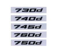 AXTGBHL 3D ABS Letters Car Trunk Badge Emblem 630d 640d 645d 650d 730d 740d 745d 750d 760d Logo Fit For BMW GT G32 F01 F12 G70 Accessories(Glossy Black,730d)
