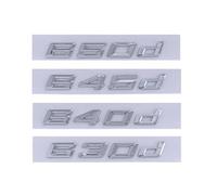 AXTGBHL 3D ABS Letters Car Trunk Badge Emblem 630d 640d 645d 650d 730d 740d 745d 750d 760d Logo Fit For BMW GT G32 F01 F12 G70 Accessories(Chrome Silver,730d)
