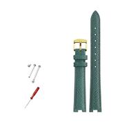 AXTGBHL Leather Watch band 14x5mm 16x10mm 12x5mm Fit For Gucci GC YA141401 YA141505 Bracelet Notched Watch Strap Women Watch chain(Green gold,12x4mm)