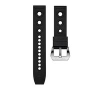 AXTGBHL Steeldive 20mm 22mm Watch Strap Replacement Soft Rubber Bracelets Silicone Waterproof Watchband Fit For Universal Watch Accessories(Nero,20mm)