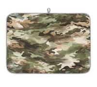 Axurera Camouflage Usa Pattern Dish Drying Mat for Kitchen Counter,Absorbent Dishes Drainer Mats Washable Dish Drying Pad for Worktop Draining Racks,61x46cm