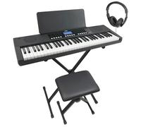 Axus 61-Note Keyboard Bundle - Black, Black