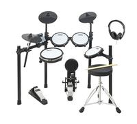 Axus AXK5 Electronic Drum Kit - Full Mesh Head Set with 25 Sounds, USB MIDI, Headphones, Stool & Sticks Included - Perfect for Beginners Adults Kids Home Practice