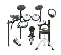 Axus AXK5 Electronic Drum Kit - Full Mesh Head Set with 25 Sounds, USB MIDI, Headphones, Stool & Sticks Included - Perfect for Beginners Adults Kids Home Practice