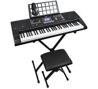 Axus AXP2 Electronic Keyboard with Bench - Black, Black