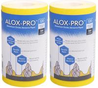 Axus Decor Alox-Pro Abrasive Paper (Blue Series) Yellow Aluminum Oxide Sandpaper Roll, Ideal for Wood, Paint, Metal and More, Ideal For Professional Painter's & DIY enthusiasts, 5m x 115mm, 120 grit