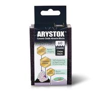 Axus Decor Arystox Ceramic Blocks (Onyx Series) Sanding Block, Non-Stick Stearate Coating & High-Density Foam - Ideal For Wood, Plaster, Metals, Plastic, and Glass - 2 Packs, 60 Grit