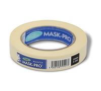 Axus Decor Mask-Pro Painter's Tape - 24mm X 50m - Mask Pro Strong Tape For Painting, Decorating, Indoor & Outdoor, Residue Free Removal & Diy Projects, Painting Tape, Wide Making Tape, Cream