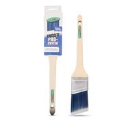 Axus Decor Precision Angled Cutter Paint Brush (Blue Color) - 2"/50mm - Synthetic Filaments, Angled for cutting in with emulsion, Hardwood Handles, Rust-Resistant Stainless Steel