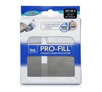 Axus Decor Pro-Fill Compact Filler Applicators (Blue Series) Flexible Blades, Putty Knife for Professional & DIY Projects, Anti Rust Blade and Aluminium Handle - 25mm, 50mm, 80mm & 100mm (Set of 4)