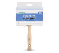 Axus Decor Pro-Speed Multi Tasker Paint Brush (Blue Color) - 30mm x 140mm - For Exterior Paints, Wallpaper Paste, And Stains, Smooth, Bamboo Handles, Rust-Resistant Stainless Steel