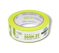 Axus Decor Razor-31 Mid High Tack Masking Tape - 36mm x 40m - Painting Tape For Surfaces and Carpet, Residue Free Removal, For Painting Decoration & DIY Projects, Lime Green