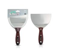 Axus Decor S-Fill (Grey Series) Stainless Steel Flexible Filling Knife, Filler Knife - Putty Knife for Professional & DIY Projects - Anti Rust Blade and Ergonomic Aleetwood Handle - 6 Inch/ 150mm