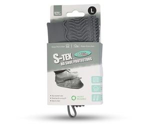 Axus Decor S-Tex HD Shoe Protectors, Thick Silicone Waterproof Shoe Covers for Keeping Floor & Carpet Clean, Reusable Anti-Slip Rain, Stretches for Snug Fit For All Shoes, Easy to Clean, Medium (Grey)