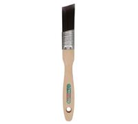 Axus Decor Silk Cutter Brush (Mink Series) - 1"/25mm - Angled For Cutting In Walls, Ceilings & Woodwork Edges, Smooth, Natural Bristles, Bamboo Handles, Rust-Resistant Stainless Steel