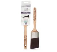Axus Décor Silk Cutter Ultra (Mink Series) Paint Brush - 2.5 Inch, Filaments, Birchwood Handle - Ideal For Walls, Ceilings & Skirting, Anti-Rust Stainless Steel, Next Generation Brush
