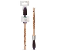 Axus Décor Silk Point Ultra(Mink Series) Paint Brush Filaments & Birchwood Handle - Ideal For Intricate Work & Artistry, Anti-Rust Stainless Steel - Next Generation Brush - 20mm