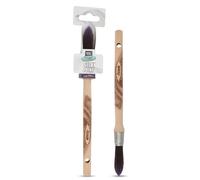Axus Décor Silk Point Ultra (Mink series) Paint Brush Filaments & Birchwood Handle - Ideal For Intricate Work & Artistry, Anti-Rust Stainless Steel - Next Generation Brush - 12mm
