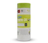 Axus Decor Static-31 Pre-taped Protection Film, Pre-Taped Masking Film - Transparent, Waterproof & Residue-Free Ideal For Painting Decoration & DIY Projects - 2.4m x 20m Blue