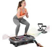 AXV Vibration Plate Fitness Platform Exercise Machine Vibrating Lymphatic Drainage Shaking Full Body Shaker Workout Vibrate Stand Shake Board Sport Gym for Weight Loss Fat Burner for Women Men